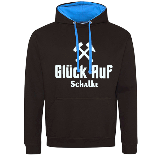 Schalke Hoodie Classic Logo weiß Erw.