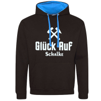 Schalke Hoodie Classic Logo weiß Erw.