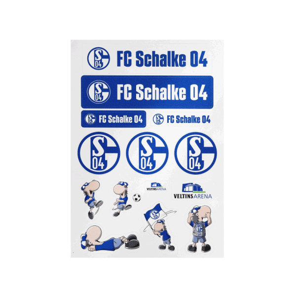 Schalke Aufkleberbogen DIN A5