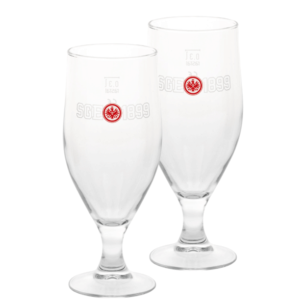 Eintracht Frankfurt Pilsglas 2er Set 1899 0,3 l