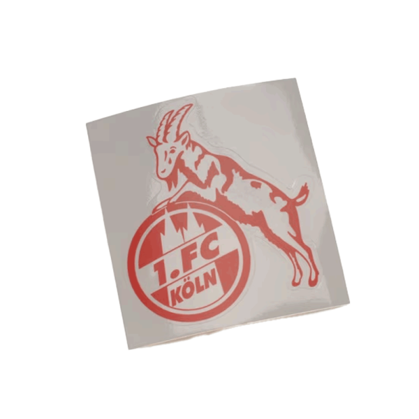 Köln Aufkleber transparent rot