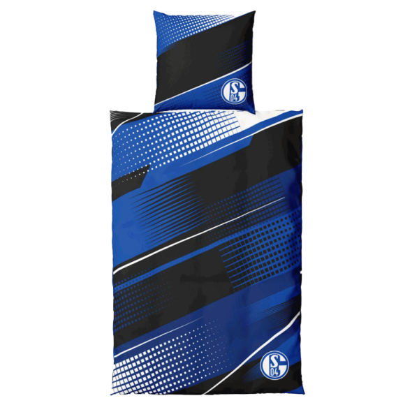 Schalke Bettwäsche schwarz / blau