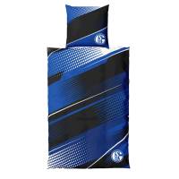 Schalke Bettwäsche schwarz / blau