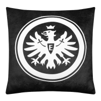 Eintracht Frankfurt Kissen Logo schwarz