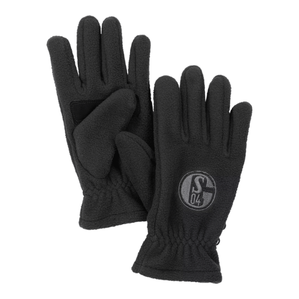 Schalke Fleecehandschuhe schwarz