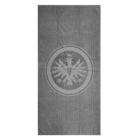 Eintracht Frankfurt Duschtuch Logo grau