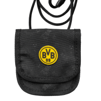 BVB Umhänge-Geldbeutel allover schwarz Kids