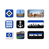 HSV Magnet 9er Set Nur der HSV