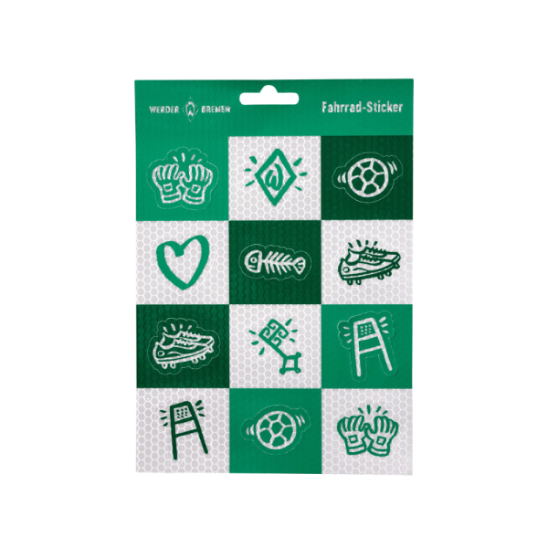 Werder Bremen Aufkleber Set Icons Reflektierend