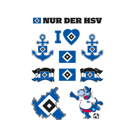 HSV Aufkleber Set Hamburger SV