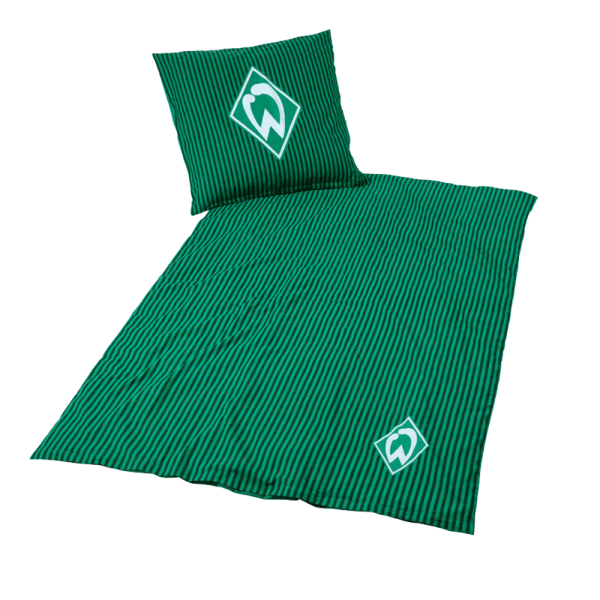 Werder Bremen GOTS Wendebettwäsche Streifen