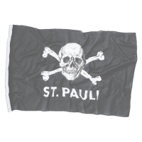 St. Pauli Fahne Totenkopf klein 30 x 40 cm