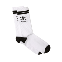 St. Pauli Socken Tennis Totenkopf weiß