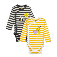 BVB Baby Body 2er Set streifen