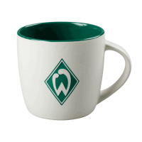 Werder Bremen Tasse Logo weiß