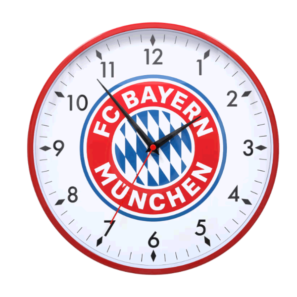 Bayern München Wanduhr Logo