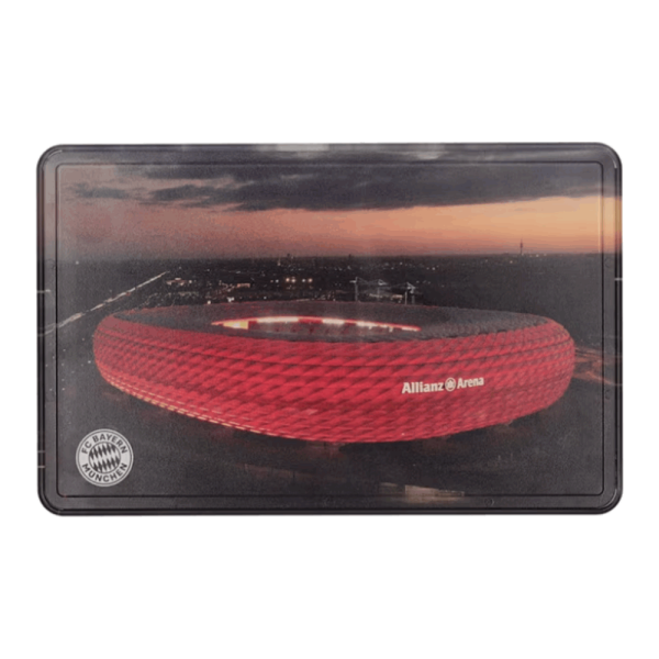 Bayern München Brotzeitbrettchen 2er Set Logo + Arena