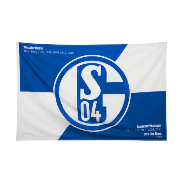 Schalke Schwenkfahne Die Erfolge 150 x 100 cm