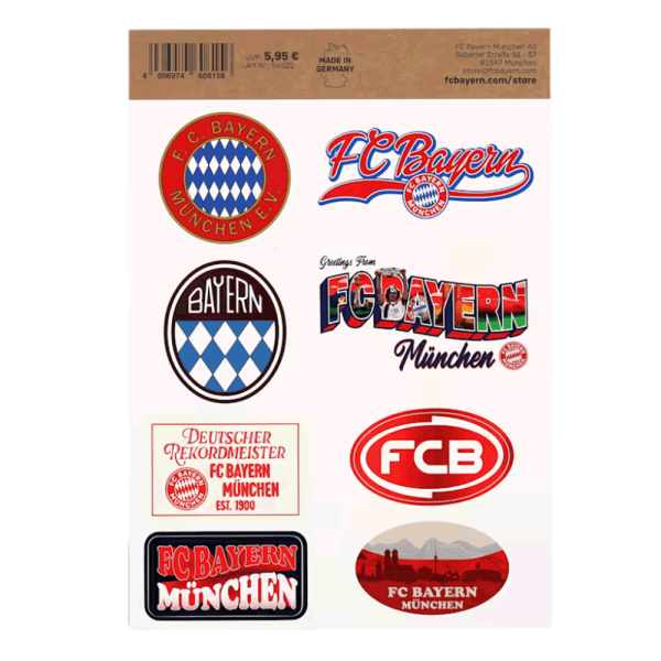 Bayern München Kofferaufkleber Set