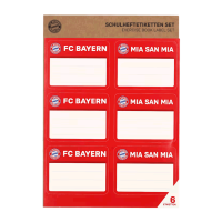 Bayern München Schulheftetiketten Set