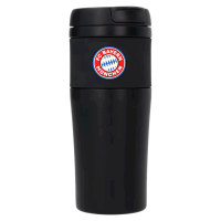 Bayern München Thermobecher Logo schwarz
