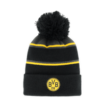 BVB Bommelmütze schwarz Kids