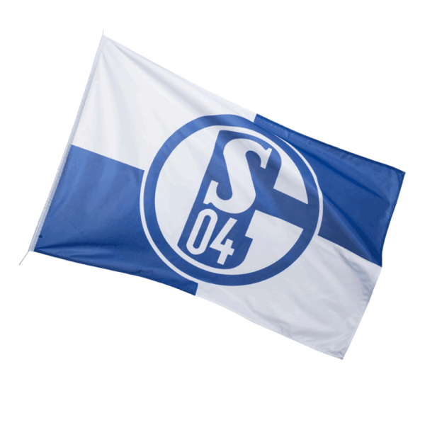 Schalke Hissfahne Karo 250 x 150 cm