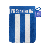 Schalke Waschhandschuh Blockstreifen
