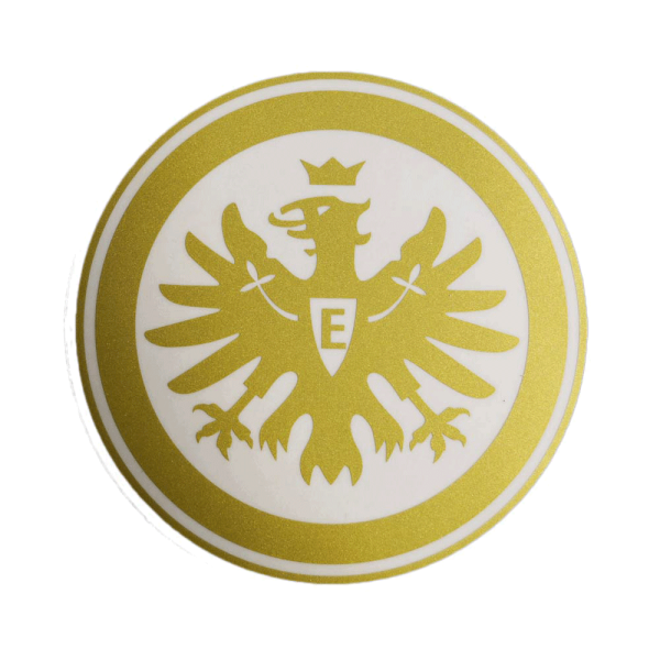 Eintracht Frankfurt Aufkleber Logo gold
