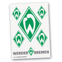 Werder Bremen Aufkleber Raute 6tlg. außen