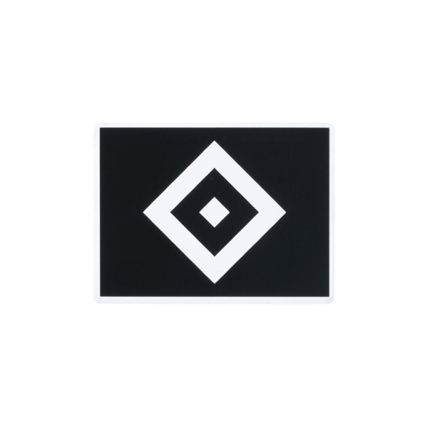 HSV Aufkleber Raute schwarz
