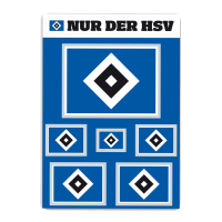 HSV Aufkleber Set Raute