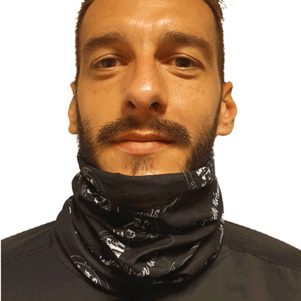 KSV Multifunktionstuch SCHWARZ