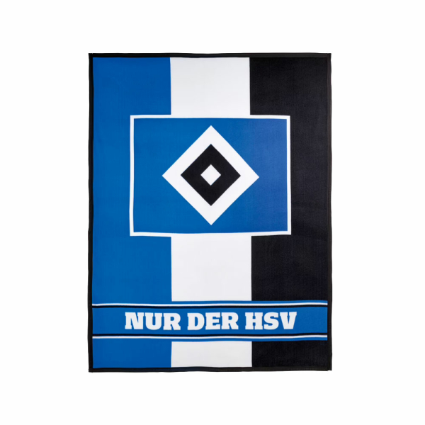 HSV Fleecedecke Blockstreifen