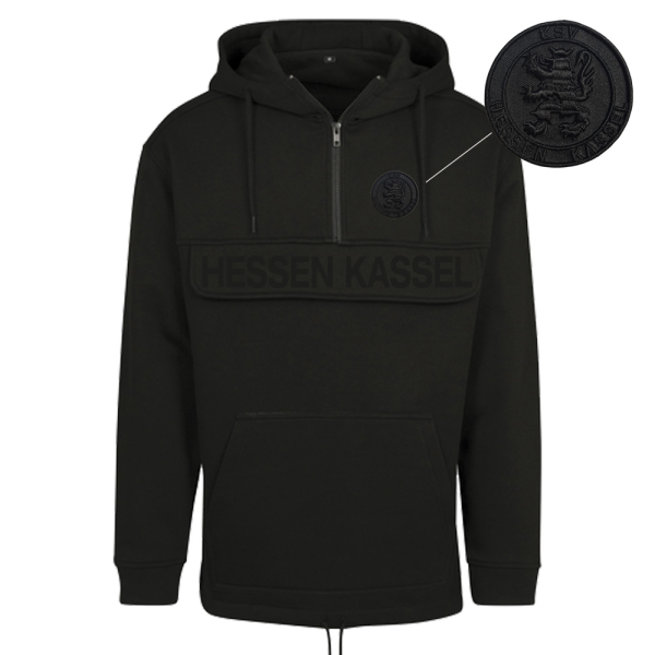 KSV Zip Hoodie black in black